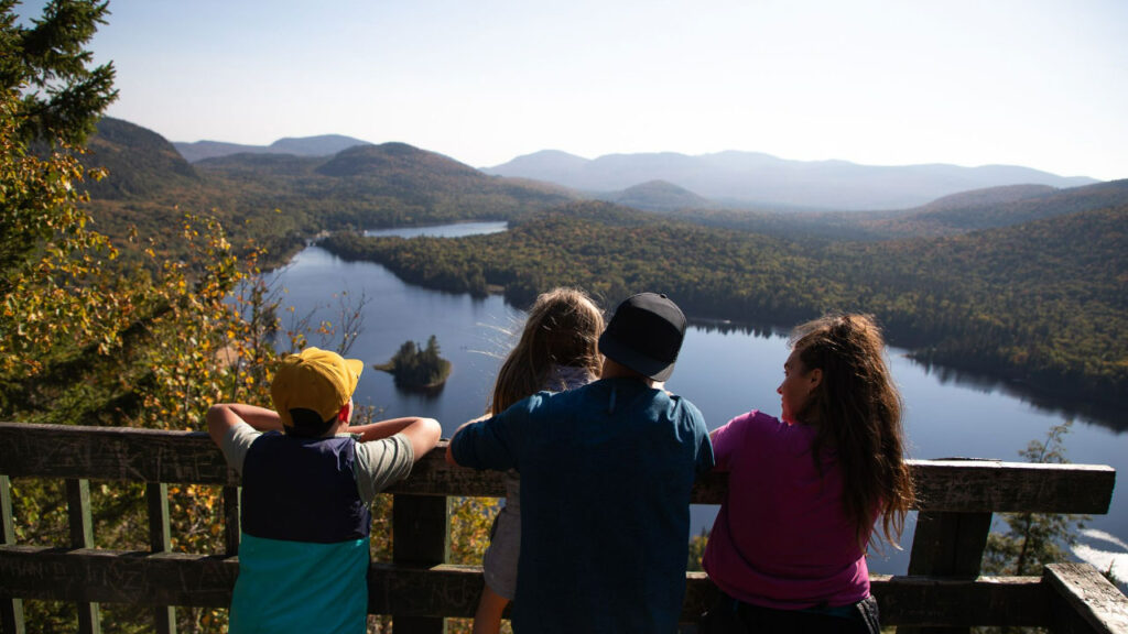 Hiking in Quebec gets you to some incredible views for family favorite activities in Quebec Canada