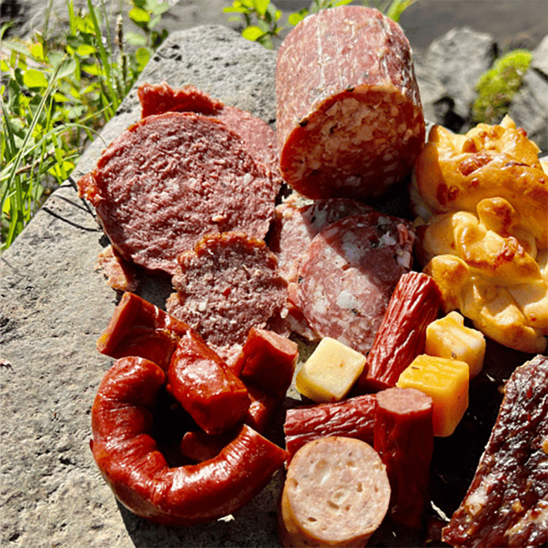 Keto recipes for camping: Meaty Trail Charcuterie
