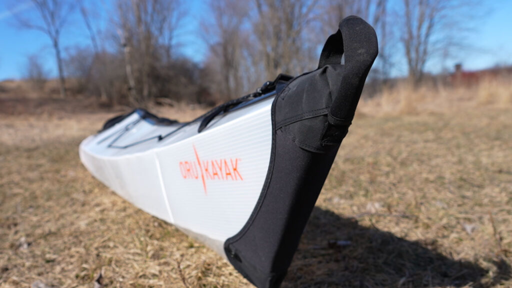 The bow has a cover used to both protect and as a carry handle