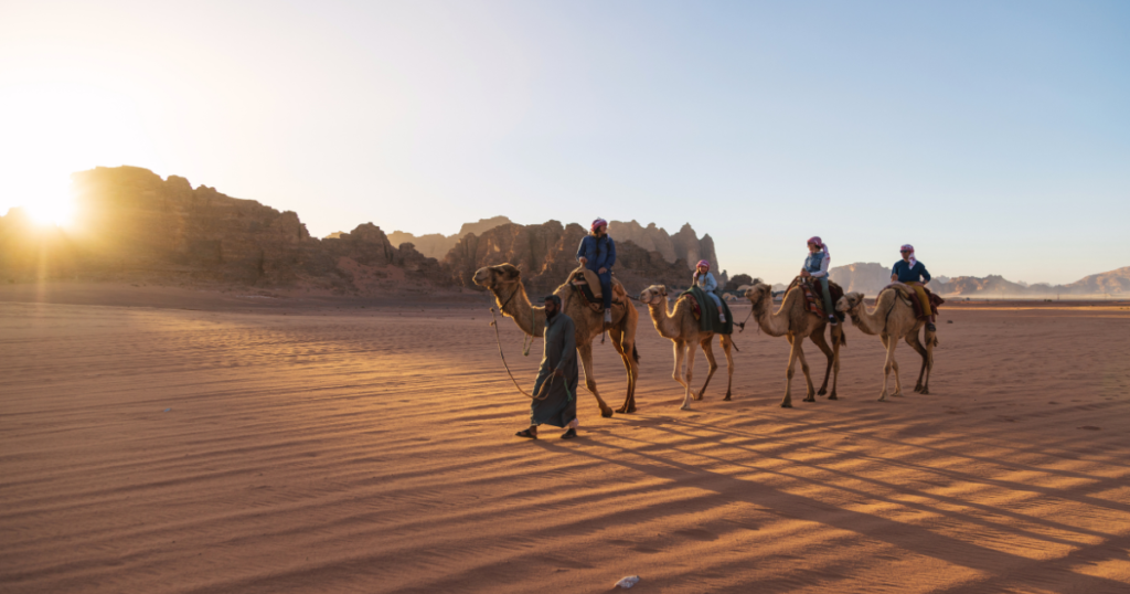 camel trip in wadi rum jordan adventure