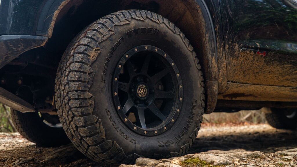 GMC Sierra nokian outposts AT tire for off road and overland