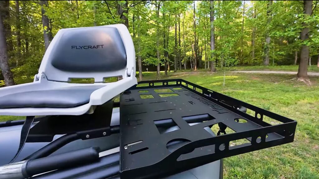 flycraft guide, seat and storage on inflatable boat