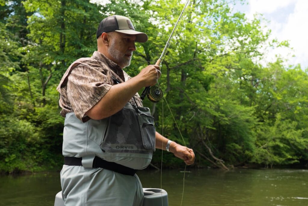 Fly Fishing Smith River near Smith Mountain Lake, Virginia