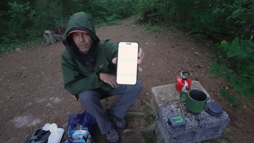 kayak camping trip, zoleo satellite communication device