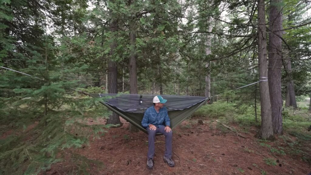 kayak camping trip, hammock