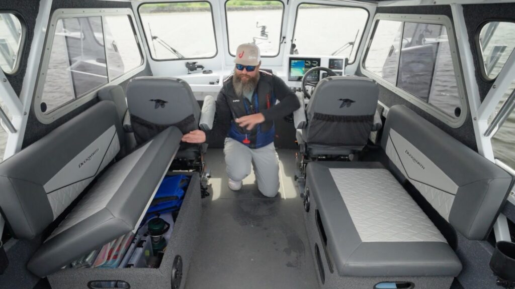 Duckworth discovery, Cabin seat storage