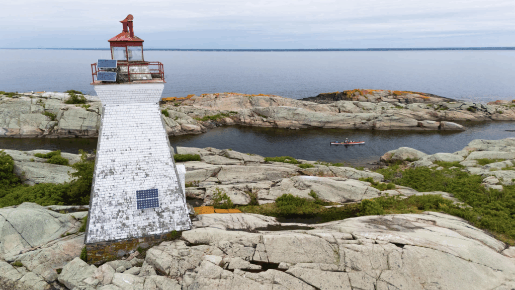 bustard Island Lighthouse sea kayaking trips in Georgian Bay