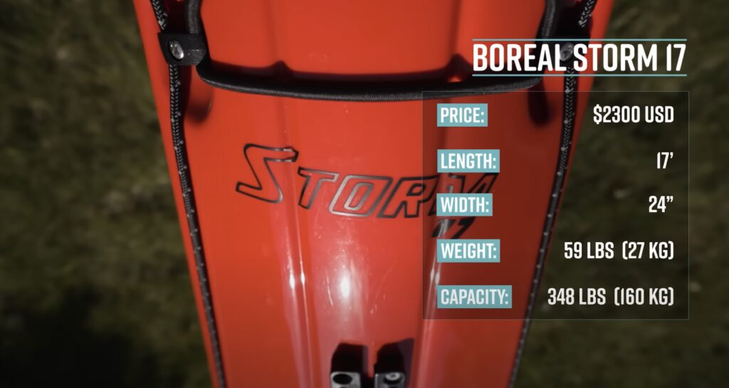 boreal designs storm 17 specs