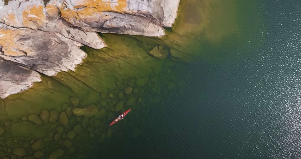storm 17 kayak on the georgian bay
