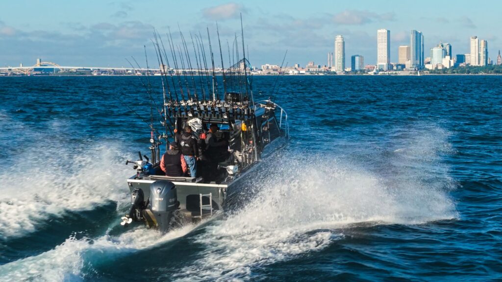 weldcraft ocean king 240 stability on rough water conditions during fishing trips on the great lakes