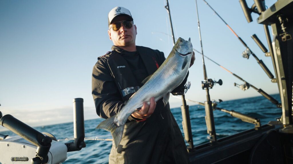 catching big fish on the great lakes weldcraft ocean king 240 fishing boat review and test