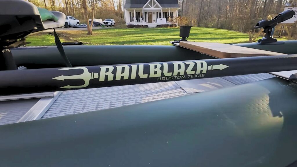 RAILBLAZA mount on the Sea Eagle FishSkiff 16 inflatable fishing boat