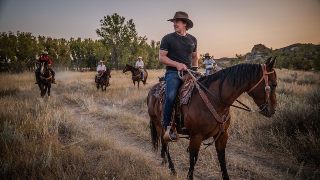 Ranch activity in North Dakota while on a hiking and backpacking trip along the Maah Daah Hey Trail