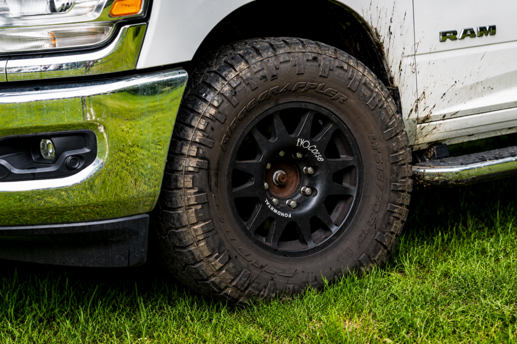 nitto ridge grappler Rt tire on RAM