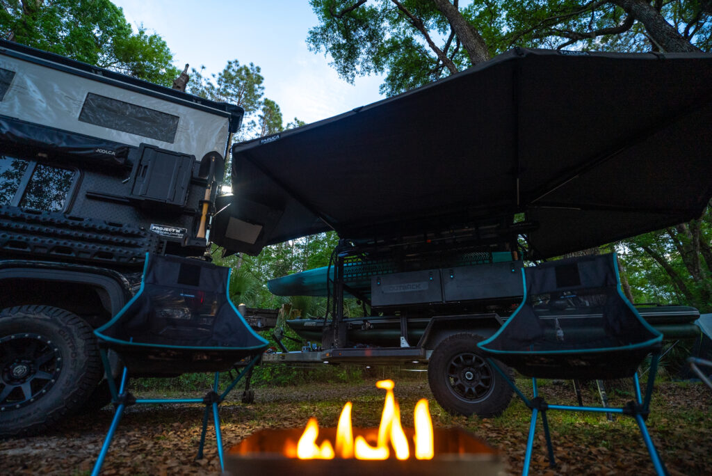 coastal camping set up